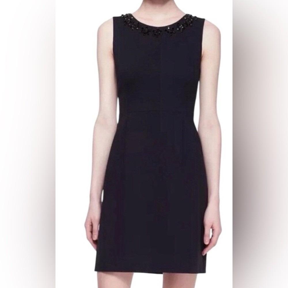 Kate Spade New York Floral Cluster "Diana" Dress Black - 6